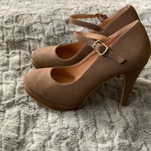 Brown Suede 3 Inch Heels 🍁